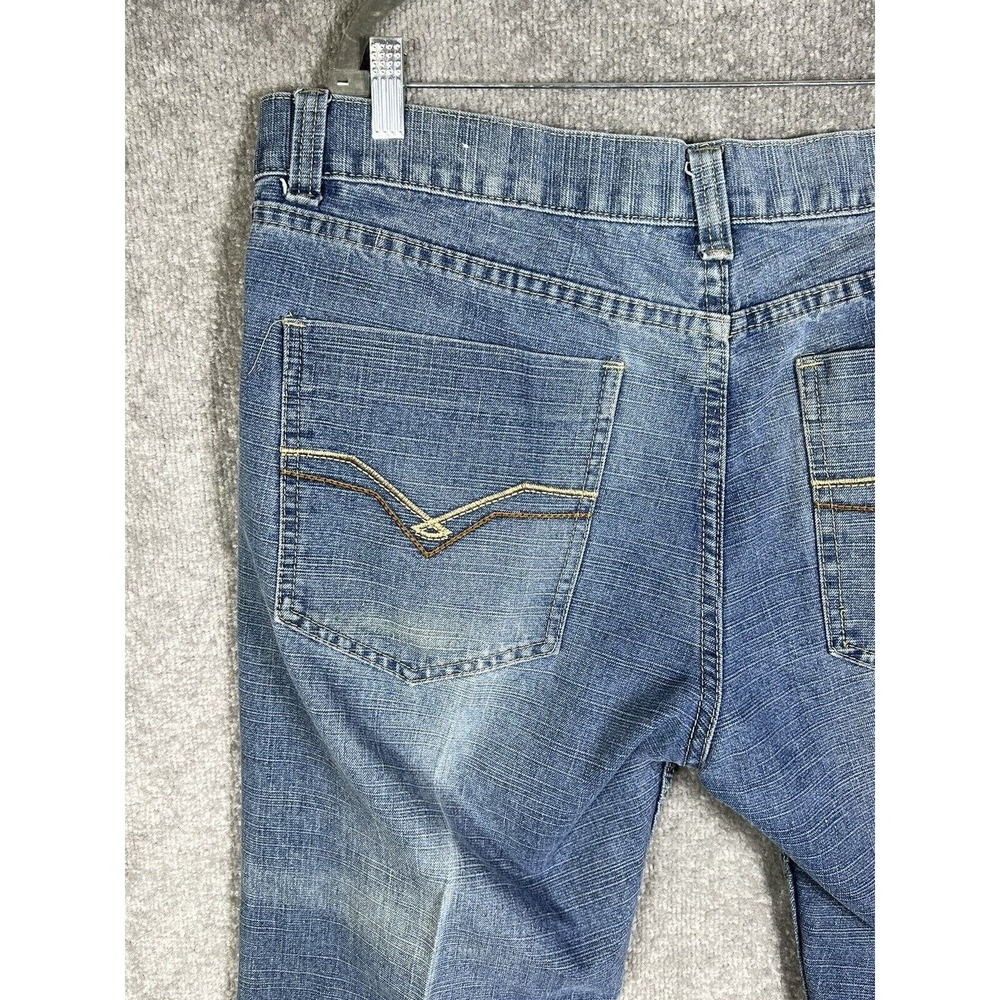 River Rock Jeans Mens Size 40x32 Blue Denim Straight Leg 5-Pocket Cotton/Poly - Picture 8 of 13
